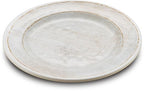 Carlisle FoodService Products Grove Reusable Plastic Plate Appetizer Plate with Rim for Home and Restaurant, Melamine, 7 Inches, Buff, (Pack of 12)