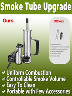 Advanced Smoke Tube for Pellet Smoker, Latest Upgrade Cold Smoker Generator for Gas Grilling, Portable Cordless Electric, Hot or Cold Smoking: Fit Any Grill or Smoke, Perfect Gifts for Men, Fathers