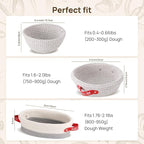 Sourdough Starter Kit Mixed Sizes, Consciot Cotton Rope Bread Proofing Basket Set, Sourdough Bread Baking Supplies, Round & Oval Bread Baskets With Liners & Covers, Gift for Bakers Women Kids Family