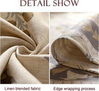 patdrea Designer Beige Tablecloth for Rectangle Table,Elegant Linen Floral Pattern French Table Cloth,Decor Cover Cloth for Kitchen Dining Christmas,Thanksgiving,Party,55"x87"-Istana a