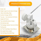 Manual Dough Divider 36pcs Bread Cutting Machine 1.06oz-5.64oz(30g-160g) Equal Dough Lump Spacer Table Top Cookie Fillings Piece Cutter with 2 Stainless Steel Basin for Bakery