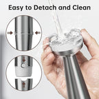 Immersion Blender Handheld Corded Hand Blenders Set 1100W, Trigger Variable Speed 5 in 1 Stick Emulsifier with Chopper, Whisk and Frother for Soup, Baby Food and Smoothies, White，Case