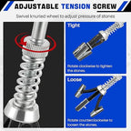 DASBET Engine Brake Cylinder Hone | Engine Cylinder Hone Tool for Grinding Holes Adjustable Deglazer 1" to 2-1/2" Diameter with Extra 3-Piece 1-1/8'' Long Stones 220 Grit (1-1/8")