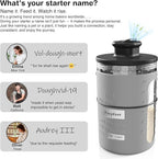 Personalized Sourdough Starter Kit with Personalized Sourdough Starter Jar, Round and Oval Banneton Bread Proofing Basket Set, Sourdough Baking Tools, Bread Making Supplies Gift for Bakers all