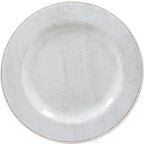 Carlisle FoodService Products Grove Reusable Plastic Plate Dinner Plate with Wide Rim for Home and Restaurant, Melamine, 11 Inches, Buff, (Pack of 12)