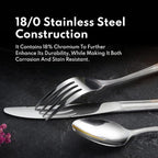 New Star Foodservice 1029529 Rose Pattern, 18/0 Stainless Steel, Bouillon Spoon, 6.1-Inch, Set of 12