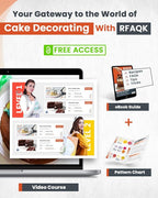 RFAQK 250 PCs Aluminum Cake Decorating Tools Kit with 12" Metal Turntable & Knife set-48 Numbered Icing Tips-3 Russian Piping Nozzles-Straight & Angled Spatula-Cake Leveler& Baking Supplies Tools