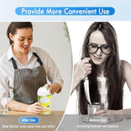 HuiJuKeJi Electric Can Opener, Rechargeable Automatic Can Opener for Seniors with Arthritis, One-Touch Hands-Free Can Opener for Almost Can Sizes, Smooth Edge & Food-Safe Kitchen Gadgets-White