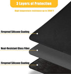 16" x 20" Rectangular Grill Mat, Fire Pit Mat Fireproof Under Grill Mat Oil-Proof Waterproof BBQ Pad for Outdoor Grill Accessories, Heat Resistant Protective Deck and Patio Mat Fire Resistant Pad