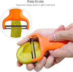 Vegetable Potato Peelers for Kitchen, Y Peeler for Apple Veggie Potatoes Fruits Carrot, Carbon Steel Blade 3-Pack Orange/Blue/Yellow