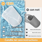 10 OZ Thick Candle Jars for Making Candles 15 Pcs, Empty Jars with Wood Lids for Candle Making, Sample Container, Frosted Red