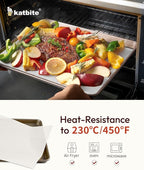 Katbite Parchment Paper, Heavy Duty 12x16 inches Baking Paper, 300 Sheets Oil-proof and Non-stick Parchment Paper Sheets Perfect for Air Fryer, Grilling,Cooking and Wrapping [Advanced Series]