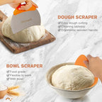9-Inch Round & 10-Oval Bread Banneton Proofing Basket - Set of 2, Sourdough Baking Supplies with Bread Knife & Silicone Sling
