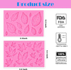 Actvty Silicone Maple Leaf Mold for Fondant, Cupcake Topper, Chocolate Candy, Sugar Craft Cake Decoration, Resin Mold for Fall Harvest Thanksgiving Halloween DIY Decor