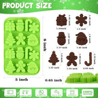 Actvty Christmas Chocolate Molds, Christmas Candy Silicone Molds, 4 Packs 14 Cavity Xmas Theme Baking Molds for Making Chocolate, Candy, Gummy, Jello, Ice, Wax Melts