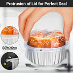 EUSOAR Silver Cupcake Liners, 200pcs 5oz Mini Cake Pans Aluminum Foil Baking Cups with Lids, Cheesecake Muffin Cups, Disposable Dessert Containers Tin for Flan Creme Brulee Souffle Custard Pudding