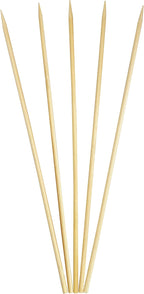KingSeal Renewable Bamboo Heavy Weight Kebab Skewers, BBQ Sticks, 10 Inches x 3.8 mm Diameter, Retail Pack - 4 Bags of 100 (400 Count)