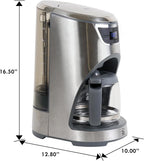 Kenmore Elite Drip Coffee Maker - 12-Cup Programmable Coffee Machine With Glass Pot, Pause and Pour, Auto Shut-Off, Large Water Reservoir, Reusable Filter, Dishwasher Safe Carafe, Percoladora de Café