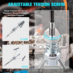 7PCS Engine Cylinder Hone Tool Set with Box, Adjustable Engine Cylinder Hone Tool Kit from Sizes 3/4" to 7" Cylinders, Engine Cylinder Grinding and Polishing Tools with 1-⅛", 3" and 4" Honing Stones