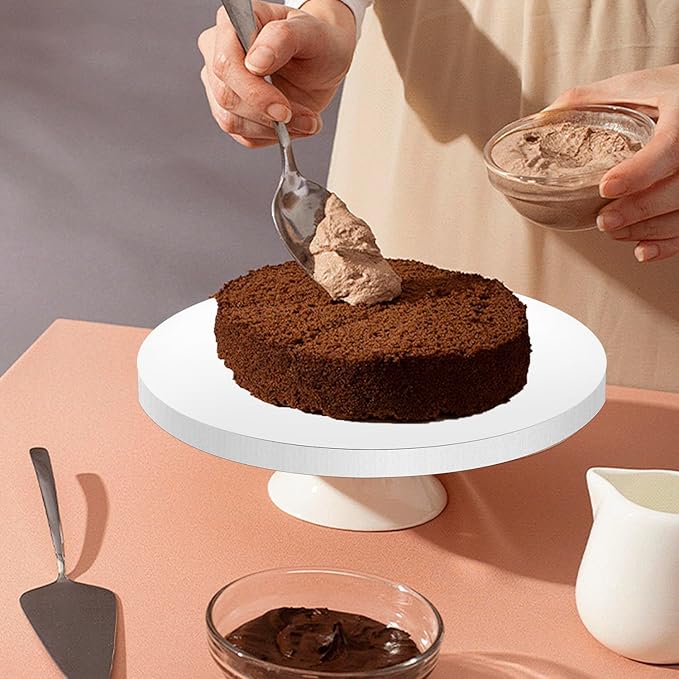 5Pcs Cake Boards 12 Inch Round - Sturdy 1/2 Inch Cake Drum, Food Grade Cake Rounds,Multiple Layers of Corrugated Cardboard for Heavy or Multi Layer Cakes for Birthdays,Weddings, Parties (12inch/5pcs)