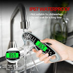 Meat Thermometer Digital，IP67 Waterproof Cooking Thermometer with Backlight, Calibration & Hold Function，Food Thermometer for Cooking,Outdoor Grilling，Suitable as Stocking Stuffers for Men