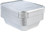 Disposable (25pack) 9x13 Aluminum Foil Pans with Lids, Half Size Deep Steam Table Pans, Heavy Duty Aluminum Baking Pans for Cooking, Roasting, Heating, Serving & Lining Steam-Table Trays