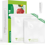 Reusable Vacuum Sealer Bags for Food, 30 BPA-Free Small (8.7 x 11.8 in, 11.8 x 13.8 in) Food Storage Bags, Freezer, Microwave, Odor-Resistant, Leak-Proof, Fit with Compact Vacuum Sealers