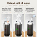 Decdeal Cordless Coffee Machine for Car Home Travel 3 in 1 Electric Coffee Maker Work With Capsule and Ground Coffee 15Bar Mini Cold Brew and Heating Coffee Maker with 150ml Cup