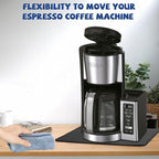 Sliding Pad for Ninja Drip Coffee Maker (13.77"×9.8")- Smooth Glide with Anti-Slip Base - Perfect Accessories Fit for Ninja 12 Cup Programmable Coffee Maker