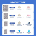5 Jumbo + 5 Large Tear-Proof Vacuum Storage Bags with Pump, Oxford Fabric Reusable Space Saver Vacuum Storage Bags for Travel, Clothing, Luggage, Packing, Blankets, Quilt