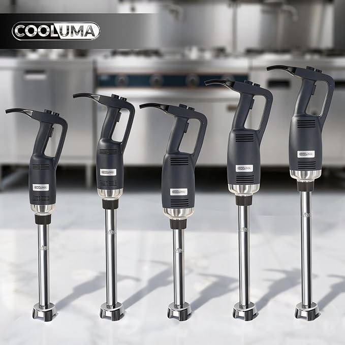 Immersion Blender Commercial, 14 Inch Removable Shaft, Heavy Durt 750 Watt, Variable Speed Motor, Professional Restaurant Grade Hand Mixer, Food-Grade Detachable 304 Blade & Shaft