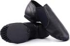 Linodes Unisex 006 PU Leather Upper Slip-on Jazz Shoe for Women and Men's Dance Shoes