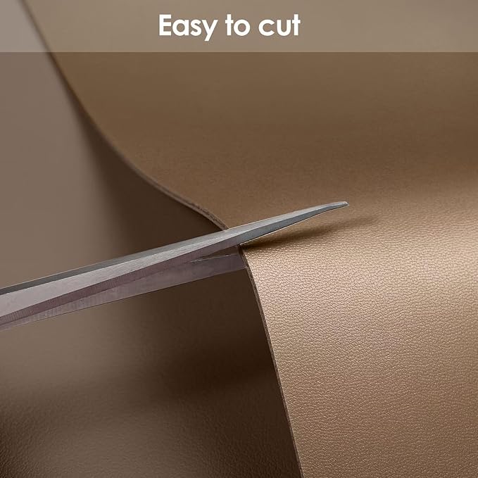 Leather Dresser Cover,1.8mm Thick,14x78 Inch,Dresser Protector Top,Dresser Top Protector,Dresser Cover Top,Dresser Top Cover,Dresser Cover Top for Bedroom.(Mud Color+Champagne Gold,14x78)