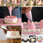 200 Pack Piping Bags 12 Inch, Anti Burst Disposable Pastry Bags, Tipless Piping Bags Icing Bags Frosting Bags for Cake Cookie Decorating Supplies