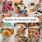 Starpack 'Get a Grip' Silicone Kitchen Tongs for Cooking 9 Inch - BBQ Silicone Tongs for Grill Heat Resistant to 600°F - Stainless Steel Utensils with Non Stick Rubber Tips for Serving Food