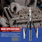 Engine Cylinder Hone Adjustable Deglazer Set for Grinding Holes from 2" to 7" in Diameter, Adjustable Brake Piston Honing Tools with Extra 3-Piece 4" Long Stones 220 Grit (4")