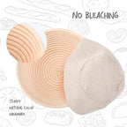 Mini Bread Dough Proofing Basket & Liner (Set of 6, 5 inch), Sourdough Bread Bakery Bowls for Professional & Home Bakers