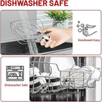 K5A 6 Wire Whip Attachment for KitchenAid 5 6 Quart Bowl Lift Stand Mixer, Dishwasher Safe, 18/8 Stainless Steel, 6 Wire Whip for K4, K5, K5SS, KSM5, KG25, KF26, KP50, KSM6573, Professional 6000