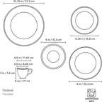 Lenox 100191602 Federal Gold 5-Piece Place Setting