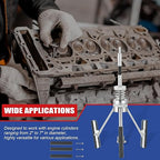 Engine Cylinder Hone Adjustable Deglazer Set for Grinding Holes from 2" to 7" in Diameter, Adjustable Brake Piston Honing Tools with Extra 3-Piece 3" Long Stones 220 Grit (3")