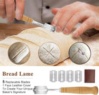 Sourdough Bread Baking Supplies: 9 Inch Round & 10 Inch Oval Banneton Bread Proofing Baskets w/Liner, Bread Lame, Dough Scrapers, Cleaning Brush, Artisan Bread Making Gifts for Bakers