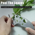 Herb Stripper 9 Holes, Stainless Steel Kitchen Herb Stripping Tool Loose Leaf Kale Razor Metal Leaf Pealer for Kale, Chard, Collard Greens, Thyme, Rosemary, Basil (2Pcs)