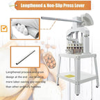 Commercial Dough Divider Manual 24PCS Dough Divider 1.59oz-8.46oz Heavy Duty Dough Cutter Machine with 45-240g Dough Weight Range for Baking, 24PCS