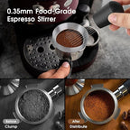 54mm Espresso Accessories Kit, Coffee Distributor and Tamper Leveler, WDT Tool and Dosing Funnel Set Fits Breville 54 mm Espresso Machines and Portafilters
