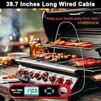 Heat Hero Digital Instant Read Meat Thermometer for Cooking and Baking with Backlight, Hold Function & Magnet for Kitchen, Beef, Grill, BBQ, Candy and Turkey