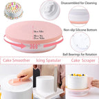 Nifogo Cake Decorating Supplies Kit Tools 356pcs, Baking Accessories with Cake Turntable, Pastry Piping Bag, Piping Icing Tips for Beginners