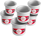 Fat Daddio's PRD-33CASE Anodized Aluminum Round Cake Pans, 3 x 3 inch, Set of 6