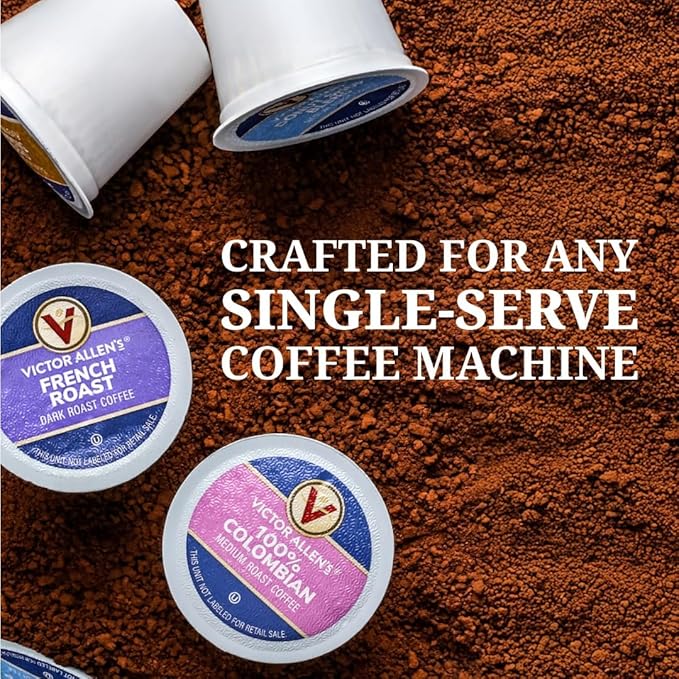 Victor Allen's Coffee Pumpkin Spice Flavored, Medium Roast, 42 Count, Single Serve Coffee Pods for Keurig K-Cup Brewers