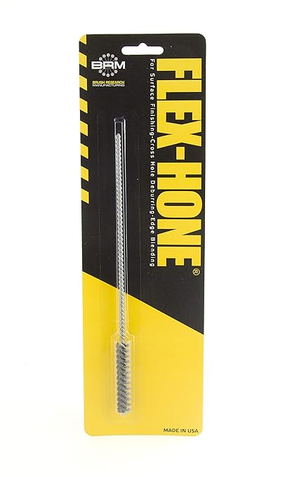 Brush Research BC7M12 FLEX-HONE®, 0.276" (7mm) Diameter, 120 Grit, Silicon Carbide, For Mild Steel, Stainless Steel, Cast Iron and Softer Ferrous Materials