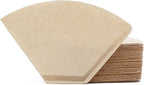 Segarty Coffee Filters Cone, 200 Count #2 Natural Brown Unbleached Paper, Disposable Pour Over Coffee Filter, 02 Size Coffee Filter for Single Serve Brewing Dripping